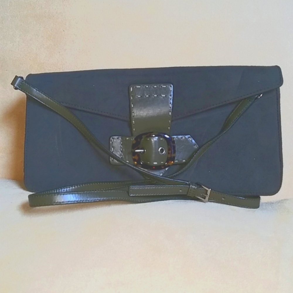 Via Spiga Dark olive crossbody.